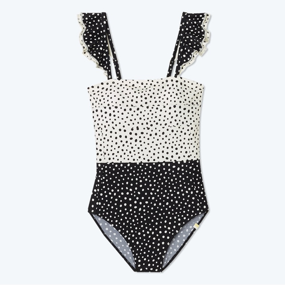 NWT Summersalt The Ruffle Oasis one piece swimsuit in On The Dot style